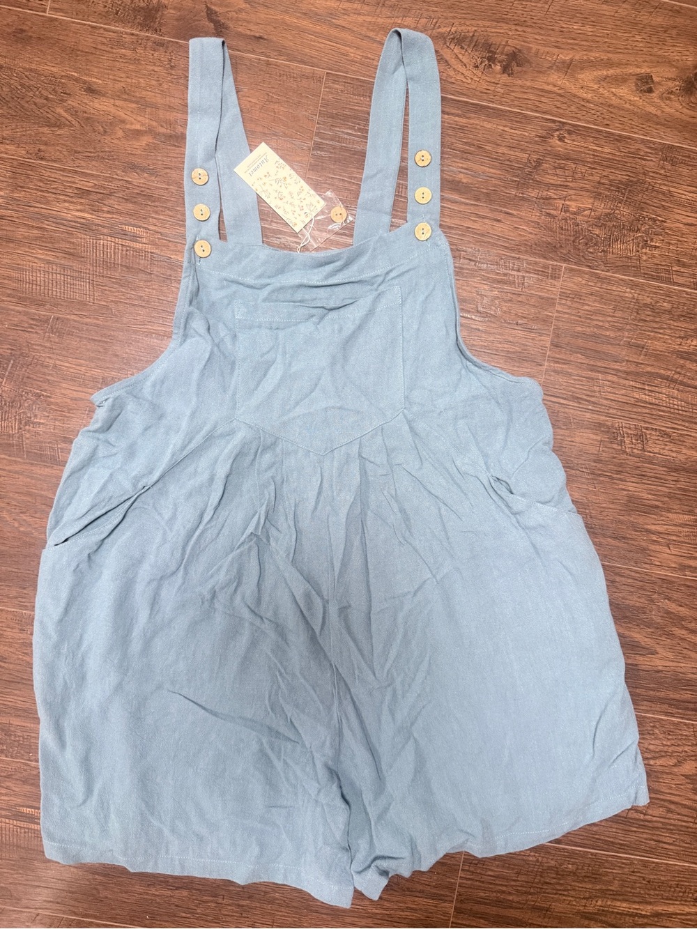NWT AUTOMET TEAL OVERALL SHORTS